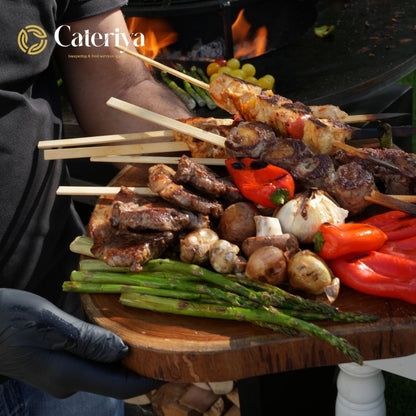 Live Oriental BBQ Station by Cateriya