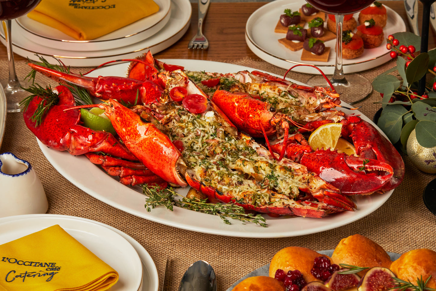 Whole Lobster Thermidor Menu for 6 by Cafe L'Occitane