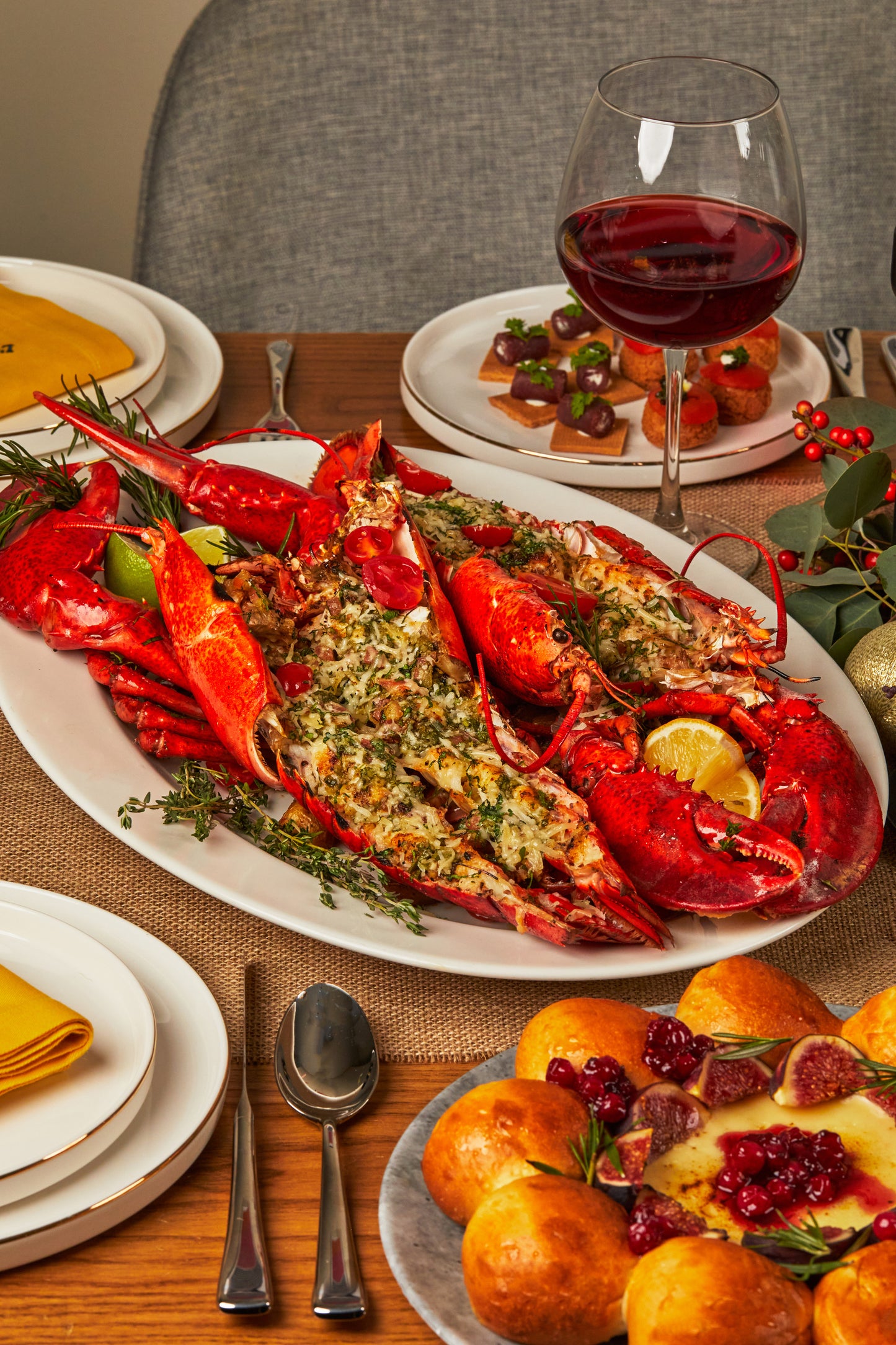 Whole Lobster Thermidor Menu for 6 by Cafe L'Occitane