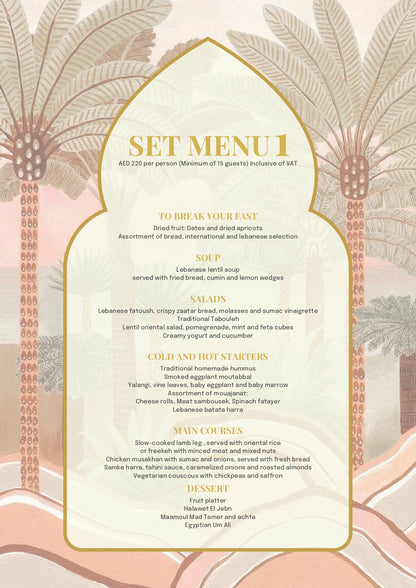 Ramadan Menu I by Cateriya
