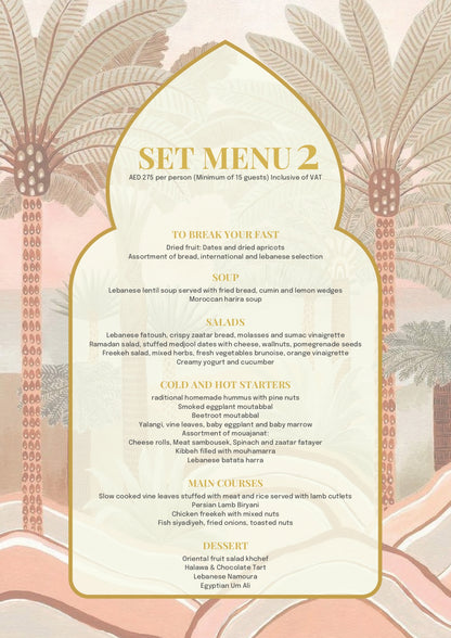 Ramadan Menu II by Cateriya