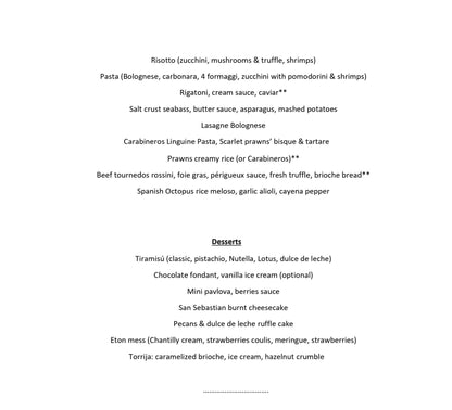 Private Chef - Casual Menu (2-10 pax) by Gastronomista